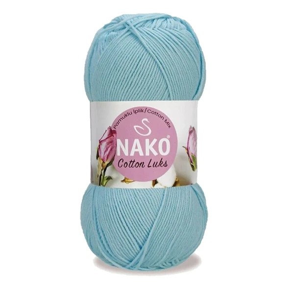 5 Adet Cotton Lüks Yelek Tunik Kazak Bluz Hırka İpi Yünü Buz Mavi 97564 - 2