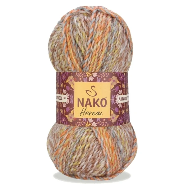 5 Adet Hercai Ebruli Hırka Kazak Atkı Bere El Örgü İpi Yünü 76035 - 2