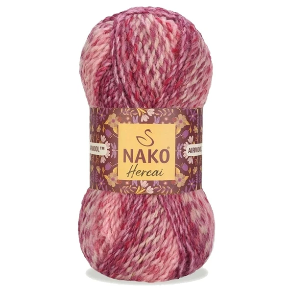 5 Adet Hercai Ebruli Hırka Kazak Atkı Bere El Örgü İpi Yünü 7318 - 2