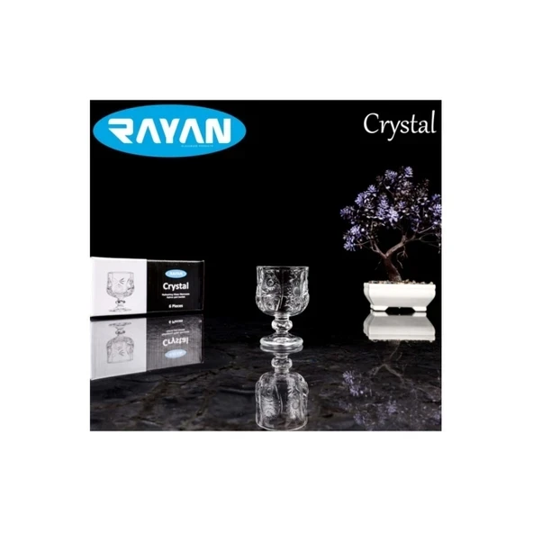 Rayan Crystal 6'lı Kahve Yanı Bardak ürün görseli 1