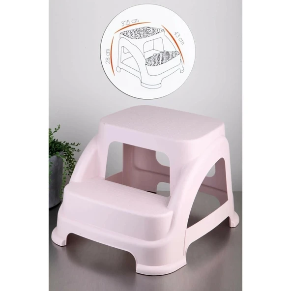 Merdivo Küçük Basamaklı Tabure 38x43x28 cm Royaleks-81932 - Resim 2