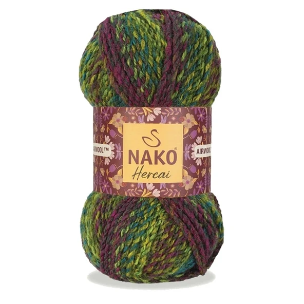 5 Adet Hercai Ebruli Hırka Kazak Atkı Bere El Örgü İpi Yünü 7130 - 2