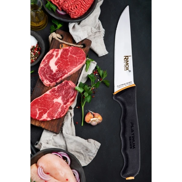 Platinium Serisi Kasap ve Ev Mutfak Bıçağı Çelik Kasap No:4 - Resim 5