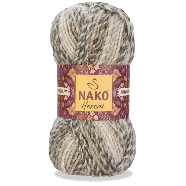 5 Adet Hercai Ebruli Hırka Kazak Atkı Bere El Örgü İpi Yünü 7309 - 2