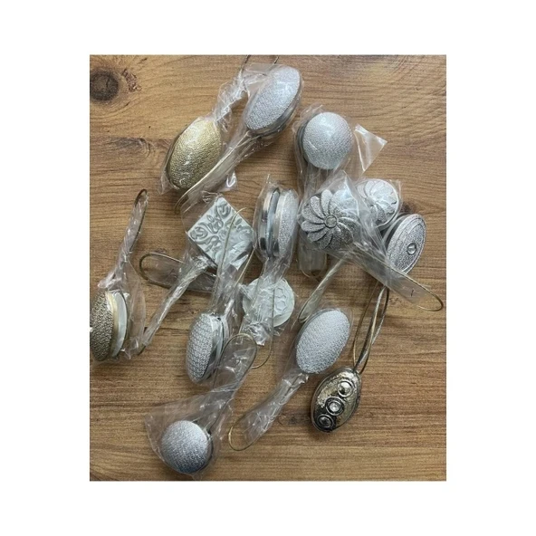 Mıknatıslı Perde Tokası Perde Mandalı Mıknatıslı Perde Tutacağı 2'li ürün görseli 1