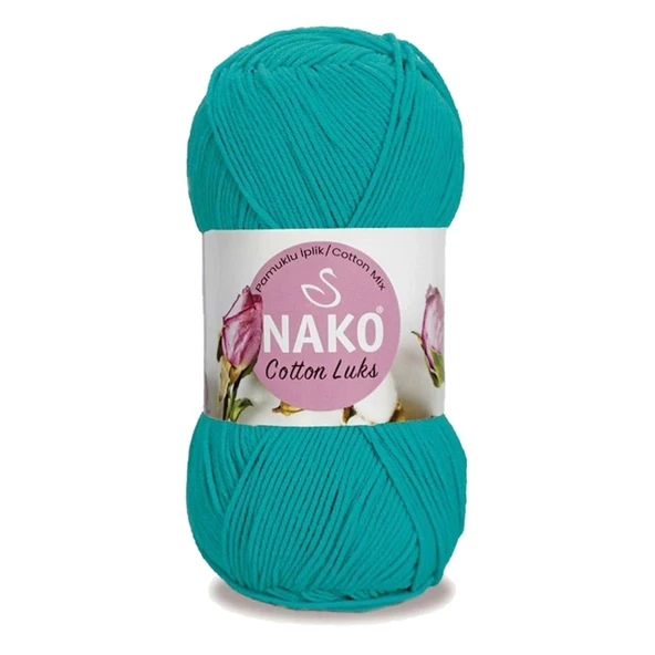 5 Adet Cotton Lüks Yelek Tunik Kazak Bluz Hırka İpi Yünü Koyu Turkuaz 97581 - 2