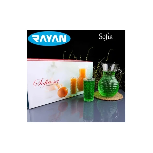 Sofia 7 Parça Sürahi Meşrubat Seti Royaleks-82656 ürün görseli 1