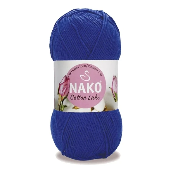 5 Adet Cotton Lüks Yelek Tunik Kazak Bluz Hırka İpi Yünü Saks Mavi 97561 - 2