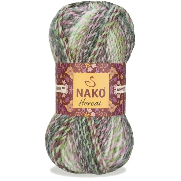 5 Adet Hercai Ebruli Hırka Kazak Atkı Bere El Örgü İpi Yünü 28129 - 2