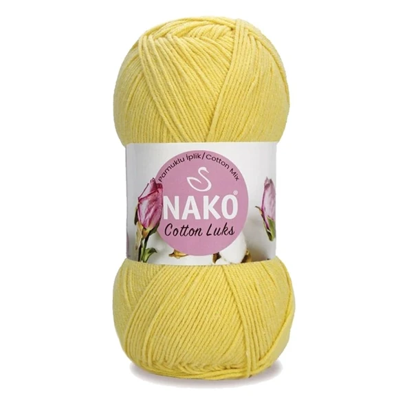 5 Adet Cotton Lüks Yelek Tunik Kazak Bluz Hırka İpi Yünü Açık Sarı 97554 - 2