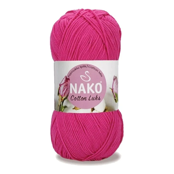 5 Adet Cotton Lüks Yelek Tunik Kazak Bluz Hırka İpi Yünü Fuşya 97572 - 2