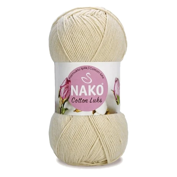 5 Adet Cotton Lüks Yelek Tunik Kazak Bluz Hırka İpi Yünü Açık Bej 97543 - 2