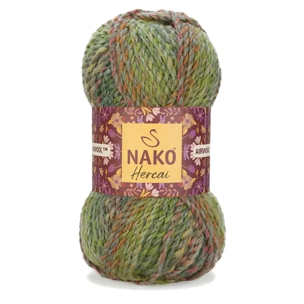 5 Adet Hercai Ebruli Hırka Kazak Atkı Bere El Örgü İpi Yünü 28178 - 2