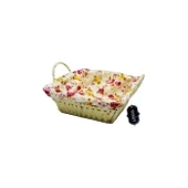 Hasırlı Bezli Ekmek Sepeti Kare Renkli Royaleks-8823 - Resim 2