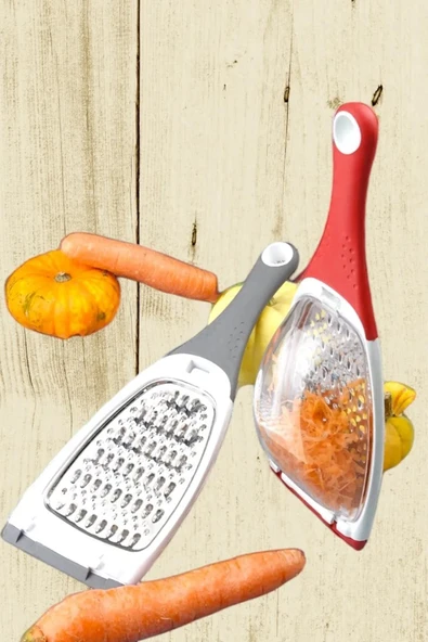 Pratik Uzun Saplı Çift Yönlü Hazneli Rende Sarımsak ,zencefil ,meyve Ve Sebze Öğütücü Rende Royaleks-RT311 ürün görseli