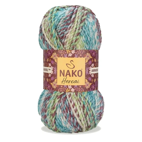 5 Adet Hercai Ebruli Hırka Kazak Atkı Bere El Örgü İpi Yünü 76037 - 2