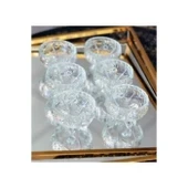 Rayan Cam Ayaklı Kase 6'lı Kristal Görünüm - Resim 2