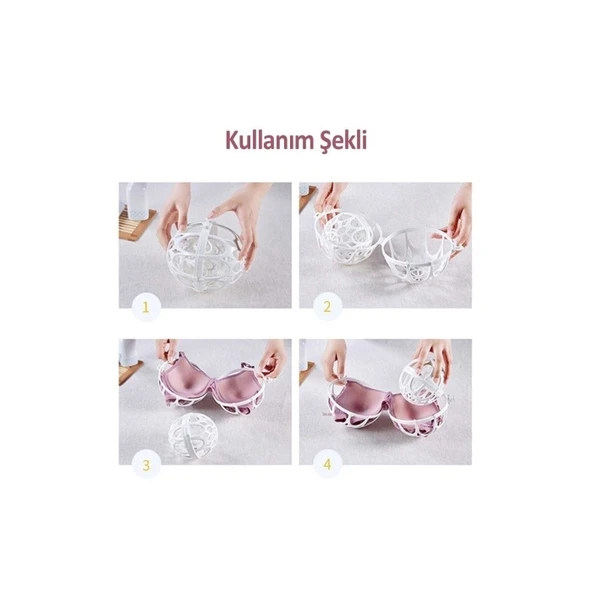 Plastik Sütyen Koruyucu Yıkama Topu - Resim 7