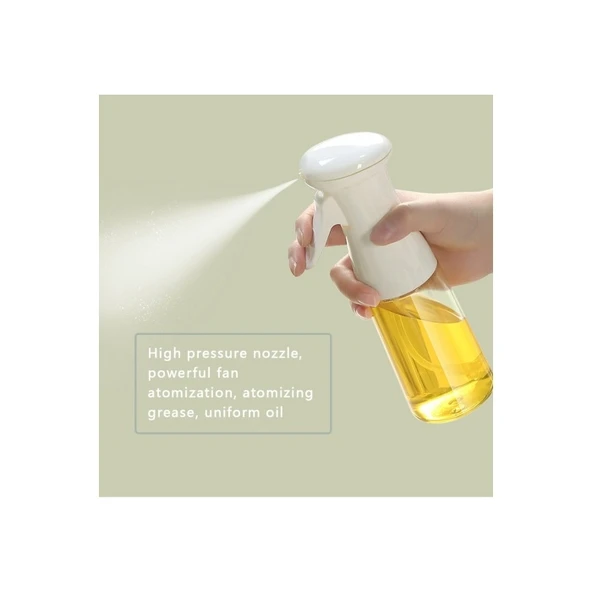 Zeytinyağı Limon Cam Sprey Şişesi Cam Yağ Püskürtücü Yağdanlık Airfryer Tasarruf 200 ml - Resim 3