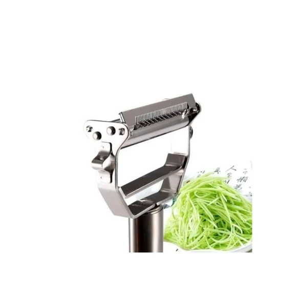 Turbo Çelik Paslanmaz Jülyen Çift Bıçaklı Fonksiyonel Sebze Meyve Soyacağı ürün görseli