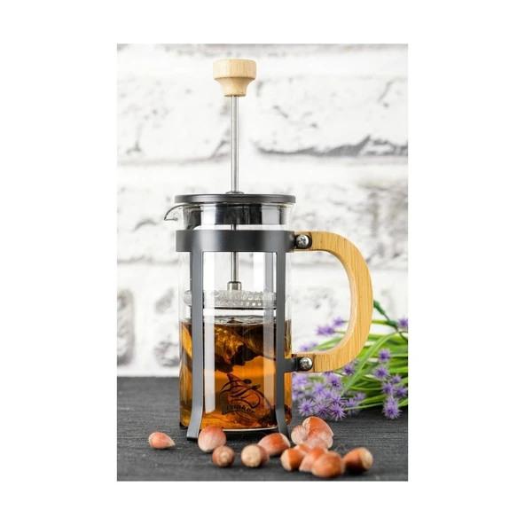 Lüx Cam 350 ml French Press Siyah ürün görseli