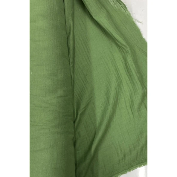 Çok Amaçlı Müslin Pamuklu Bebek Örtü ve Battaniye Kumaşı Müslin Bez Haki 82 ürün görseli