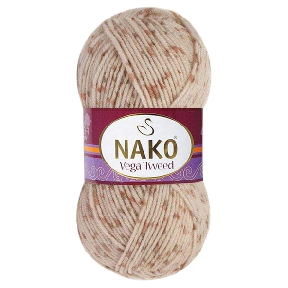 5 Adet Vega Tweed Premium Akrilik El Örgü İpi Yünü No: 35032 - Resim 5