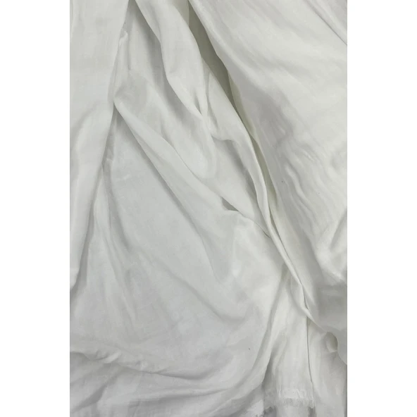 Çok Amaçlı Müslin Pamuklu Bebek Örtü ve Battaniye Kumaşı Müslin Bez Kırık Beyaz 11 - Resim 2