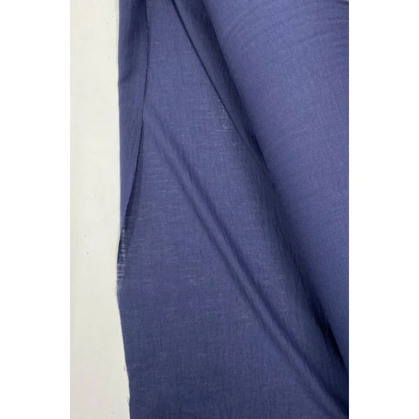 Keten Kumaş - Organik Kumaş - Perde Kumaşı - Ince Keten - Kıyafet Için Kumaş Örtü Lacivert 26 ürün görseli