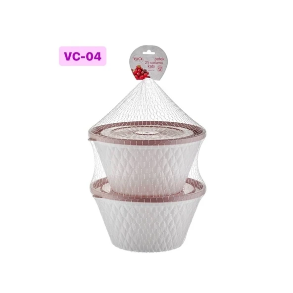 Petek İkili Saklama Kabı 2 Lt Vc-04 ürün görseli 1