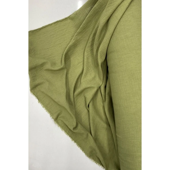 Keten Kumaş - Organik Kumaş - Perde Kumaşı - Ince Keten - Kıyafet Için Kumaş Örtü Haki Yeşil 82 ürün görseli