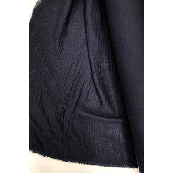 Çok Amaçlı Müslin Pamuklu Bebek Örtü ve Battaniye Kumaşı Müslin Bez Siyah 27 ürün görseli