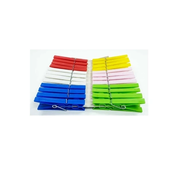 Çamaşır Mandalı Çelik Yaylı 24 Adet ürün görseli 1