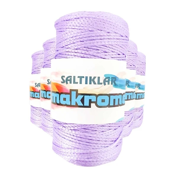5 Adet Polyester Makrome İpi 3200 Lila 100 gr ürün görseli