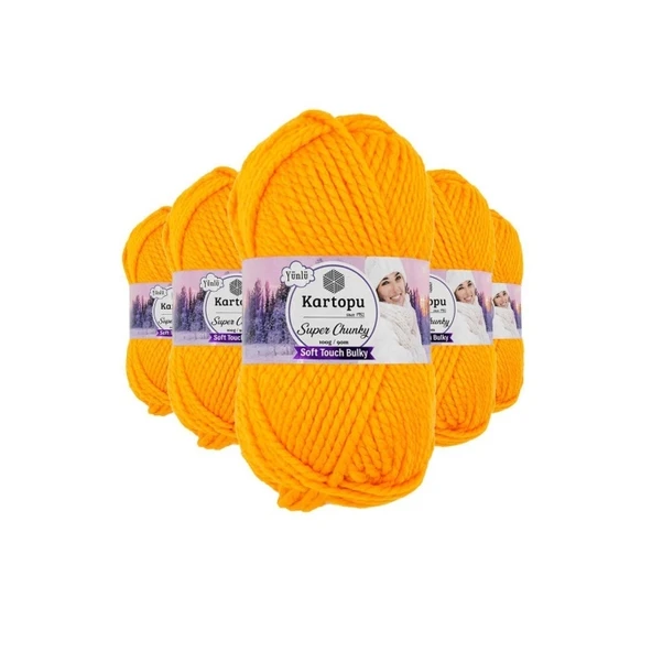 5 Adet Super Chunky Kalın Kışlık El Örgü Ipliği 100 Gr K314 ürün görseli