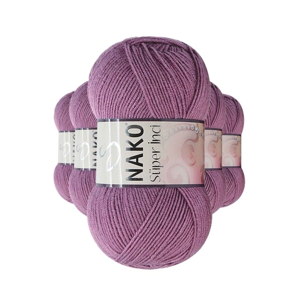 5 Adet Süper İnci El Örgü İpi 100 gr Koyu Gülkurusu 569 ürün görseli