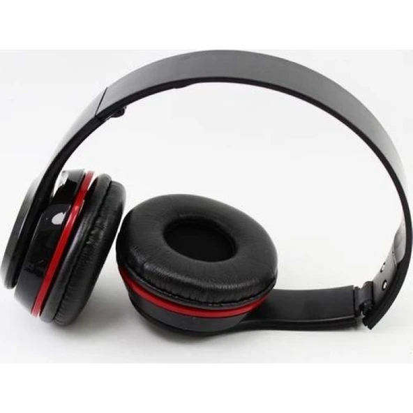 Siyah Kulak Üstü Portatif Katlanır Stereo Kulaklık - 3