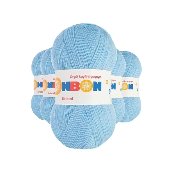 5 Adet Kristal El Örgü Lif İpi Ufuk Mavisi 98231 ürün görseli