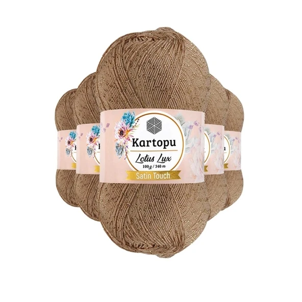 5 Adet Lotus Lux Bikini Büstiyer Bluz Simli Örgü İpi K837 Ten ürün görseli