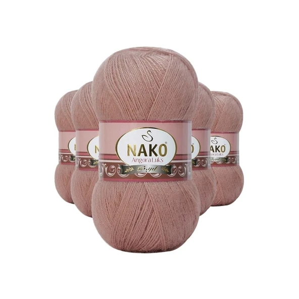 5 Adet Angora Lüks El Örgü İpi Bronz 11054 ürün görseli