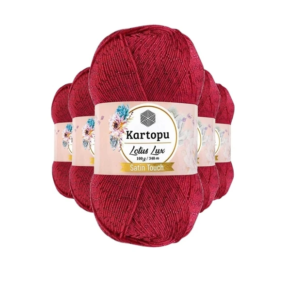 5 Adet Lotus Lux Bikini Büstiyer Bluz Simli Örgü İpi K141 Fuşya ürün görseli