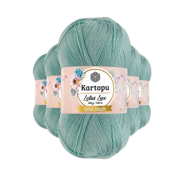 5 Adet Lotus Lux Bikini Büstiyer Bluz Simli Örgü İpi K507 Mint ürün görseli