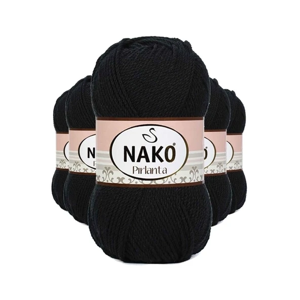 5 Adet Pırlanta Amigurumi El Örgü İpi Yünü Siyah 217 ürün görseli