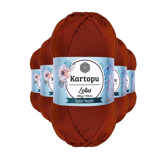 5 Adet Lotus Bikini Büstiyer Bluz Örgü İpi K834 Taba ürün görseli