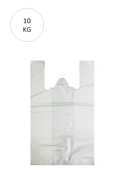 Beyaz Atlet Poşet Orta Boy 29x50 cm Takriben 850 Adet 10 Kg ürün görseli