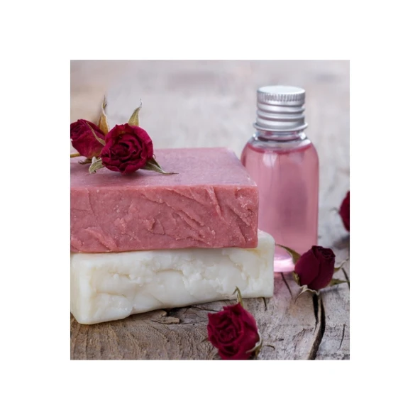 Gül Sabunu Hatay El Yapımı %100 Organik Doğal Sabun 1 Kalıp 130 Gram - Resim 4