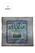Kalın Şeffaf Atlet Poşet Orta Boy 27x47 Cm 1 Kg (3 Paket-Takriben 435 Adet) - Resim 2