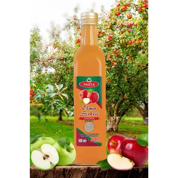 Elma Sirkesi % 100 doğal Katkısız 500 ml - Resim 3