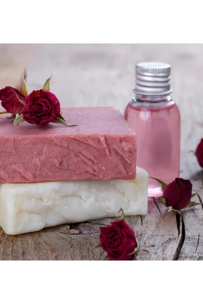 Gül Sabunu Hatay El Yapımı %100 Organik Doğal Sabun 1 Kalıp 130 Gram - Resim 2