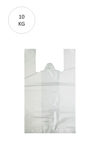 Beyaz Atlet Poşet Orta Boy 29x50 cm Takriben 850 Adet 10 Kg ürün görseli 1